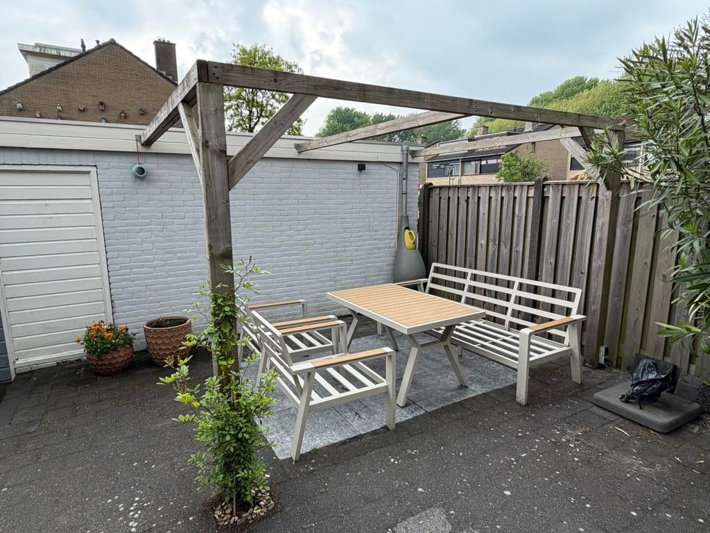 Houten pergola muurbevestiging, Tuin en Terras, Overkappingen, Ophalen, Gebruikt, Overige typen