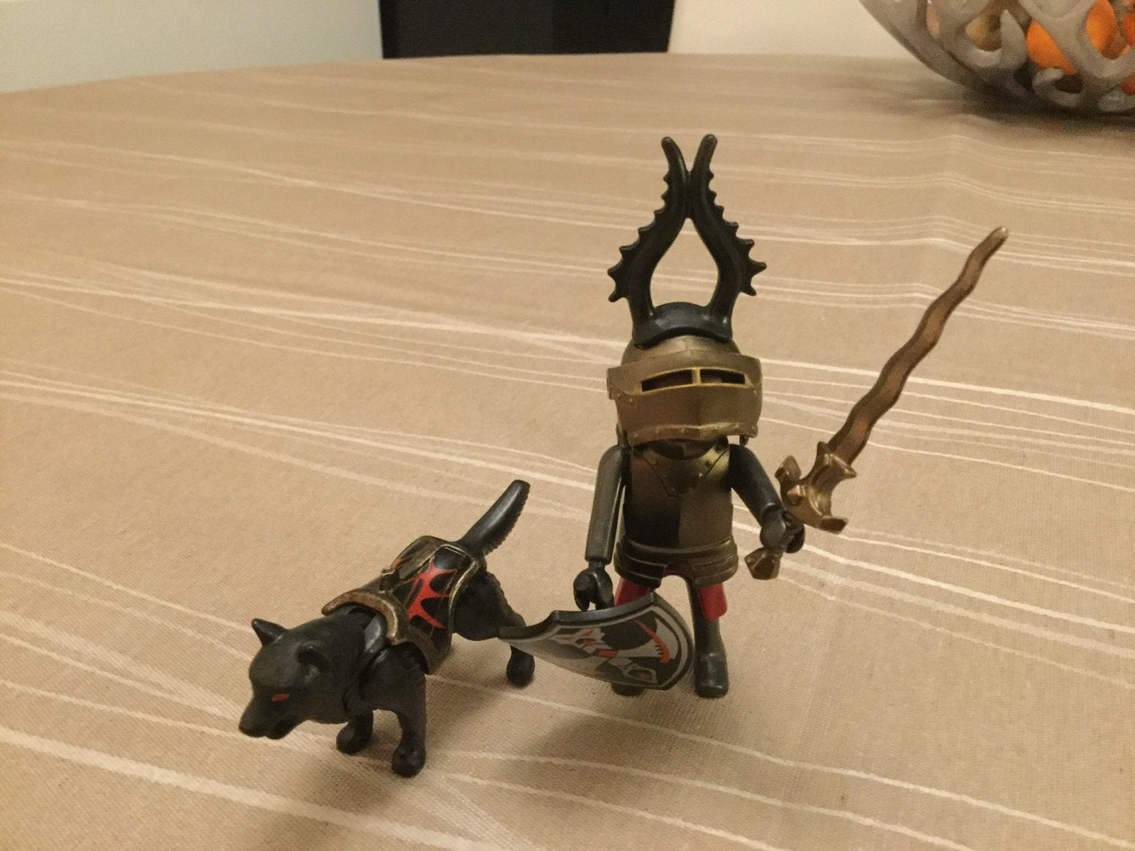 Playmobil ridder met wolf 2, Ophalen of Verzenden, Zo goed als nieuw