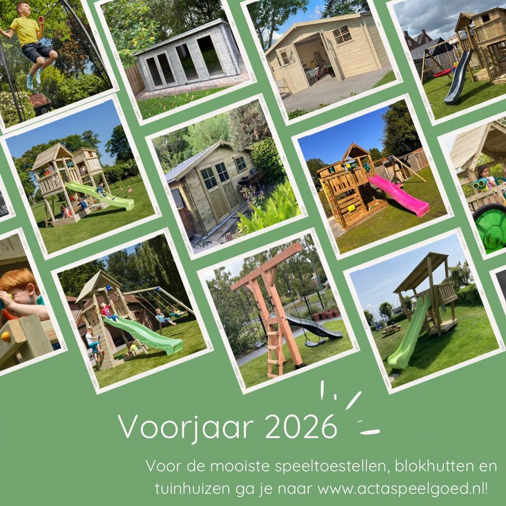 Houten Speeltoestel Schommel Buitenspeelgoed MONTAGESERVICE, Ophalen of Verzenden, Zo goed als nieuw
