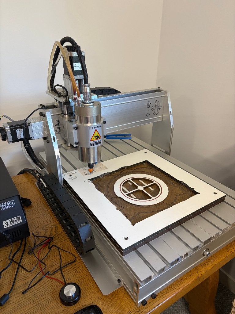 CNC 6040Z 1500W Watergekoelde Portaalfrees, Ophalen, Zo goed als nieuw, Elektrisch, Bovenfrees