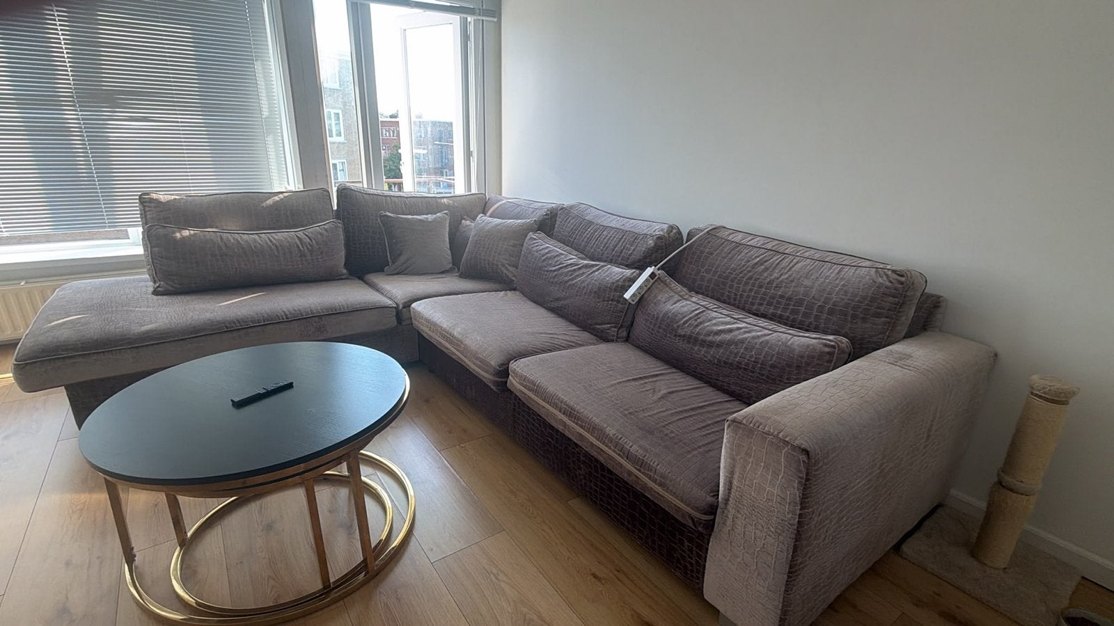 Croco bank - 2 jaar oud, zo goed als nieuw, Huis en Inrichting, Ophalen, 100 tot 125 cm, Hoekbank, 300 cm of meer