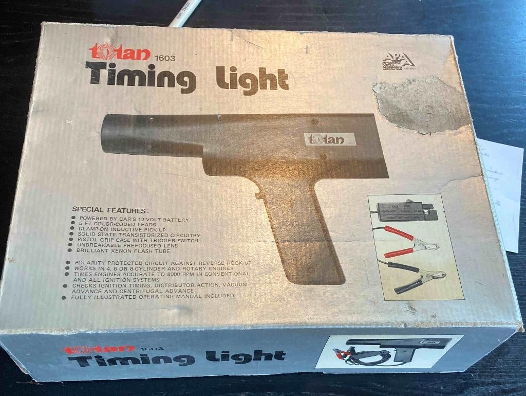 Timing light stroboscoop afstellen automotor, Ophalen of Verzenden, Zo goed als nieuw