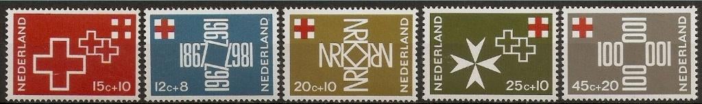 Nederland 889-893 serie Rode Kruis., Verzenden, Postfris