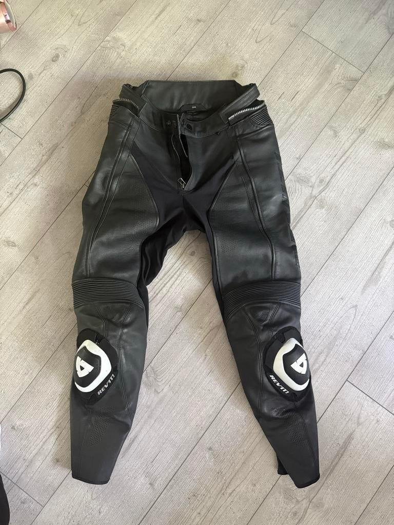 Dames REV'IT! Motorbroek Leer Zwart Maat 36, Motoren, Kleding | Motorkleding, Ophalen of Verzenden, Tweedehands, Dames, Broek | leer