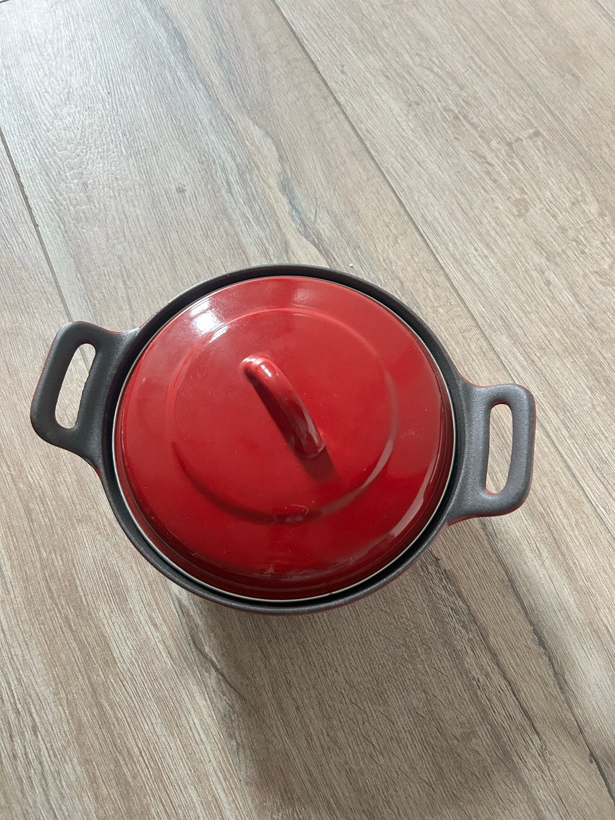 BK Cuisson Gietijzeren Braadpan - Rood, BK, Ophalen of Verzenden, Zo goed als nieuw, Geschikt voor inductie