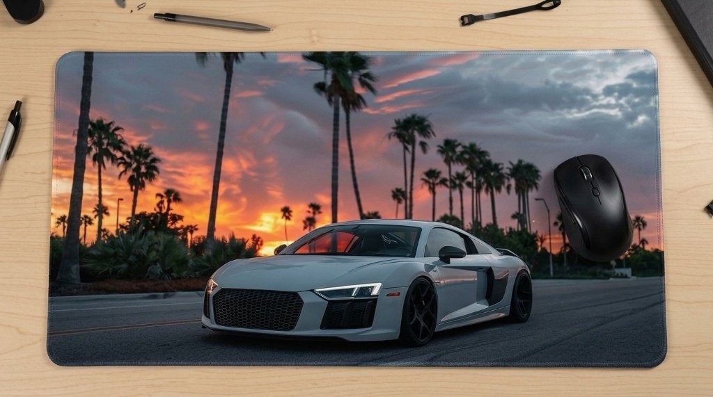 Sunset Velocity – R8 Edition | Gaming Muismat, Computers en Software, Muismatten, Verzenden, Gaming muismat, Nieuw, VeloShade