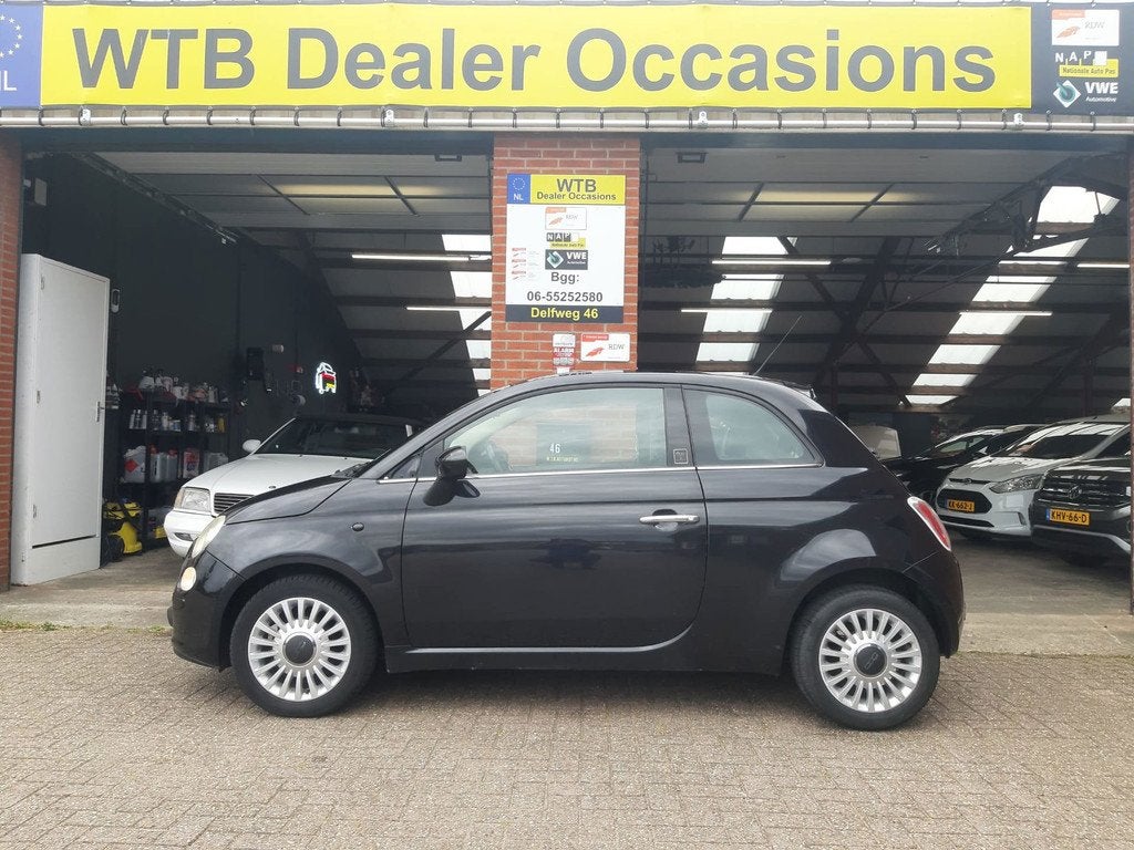 Fiat 500 1.2 Lounge, Panorama dak, 1e Eig., Blue Tooth conn,, Auto's, Fiat, Euro 5, Gebruikt, 1242 cc, 4 cilinders