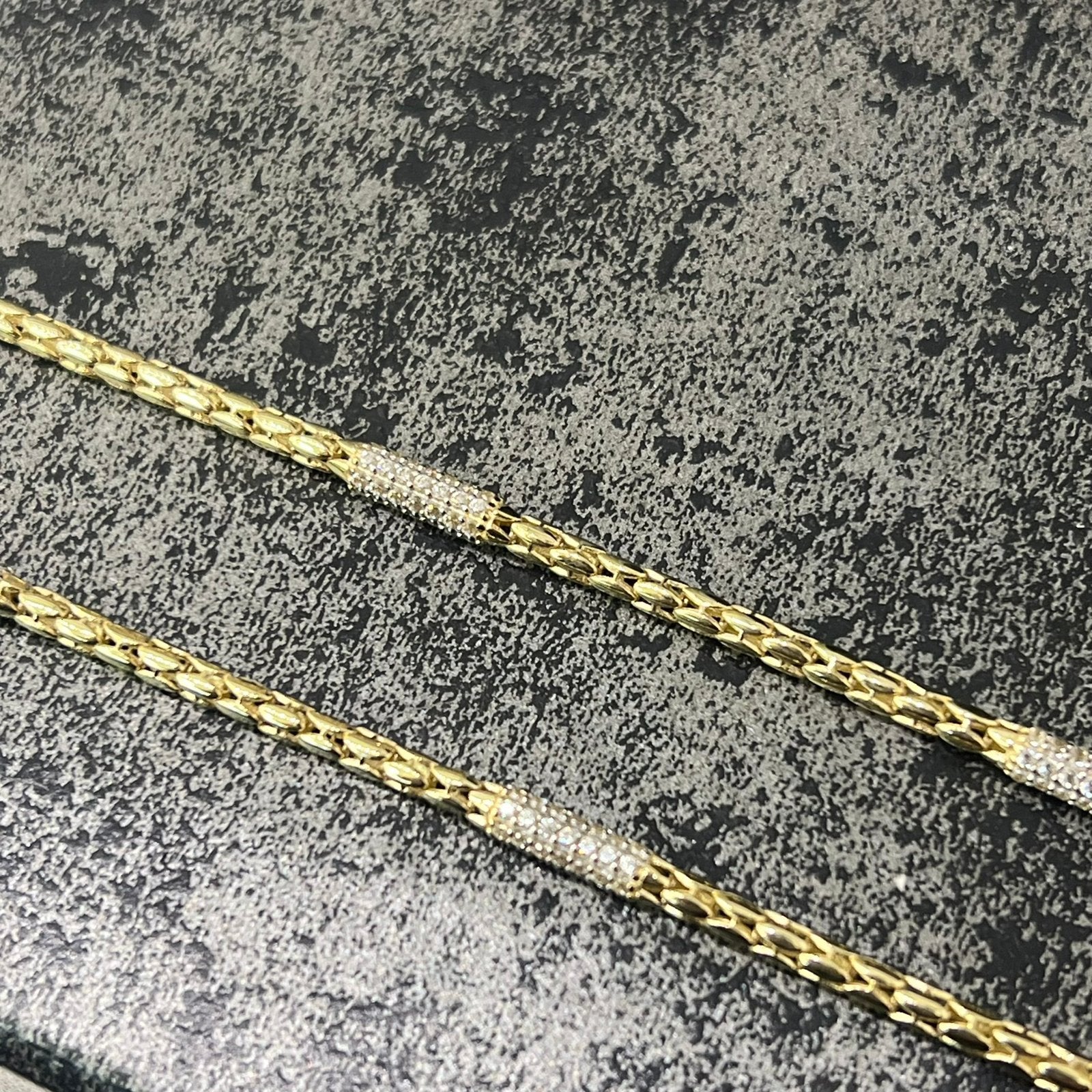 14 karaat gouden ketting prachtig schakel, Ophalen of Verzenden, Nieuw, Goud