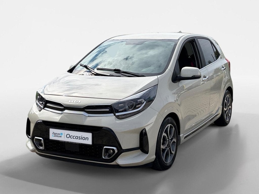 Kia Picanto 1.0 DPi GT-Line | Lederen bekleding | Achteruitr, Auto's, Kia, Voorwielaandrijving, 12 maanden, Gebruikt, 4 stoelen