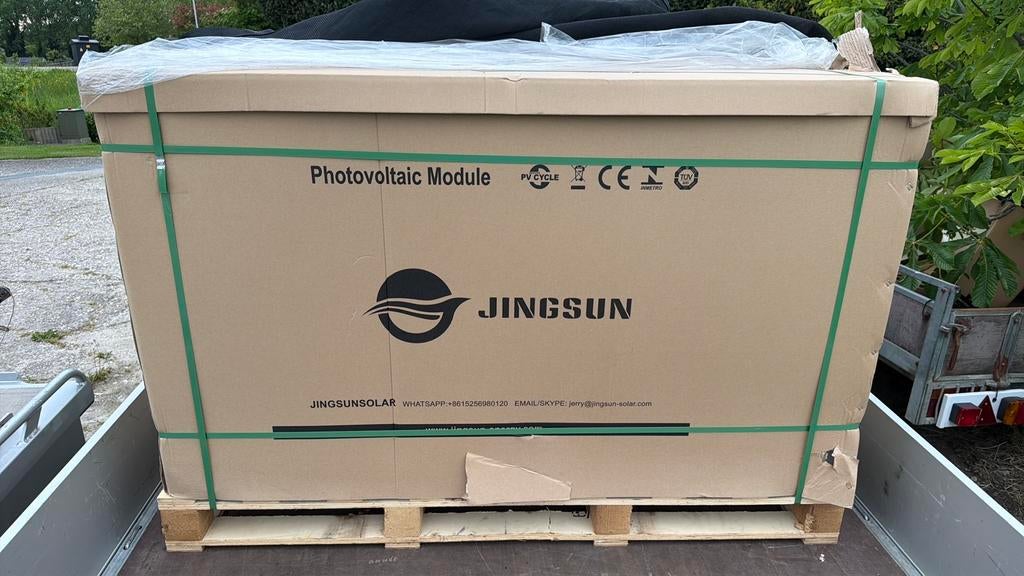 Nieuwe JINGSUN Zonnepanelen 360 wp silver, Doe-het-zelf en Verbouw, Zonnepanelen en Toebehoren, Ophalen of Verzenden, Nieuw, Paneel