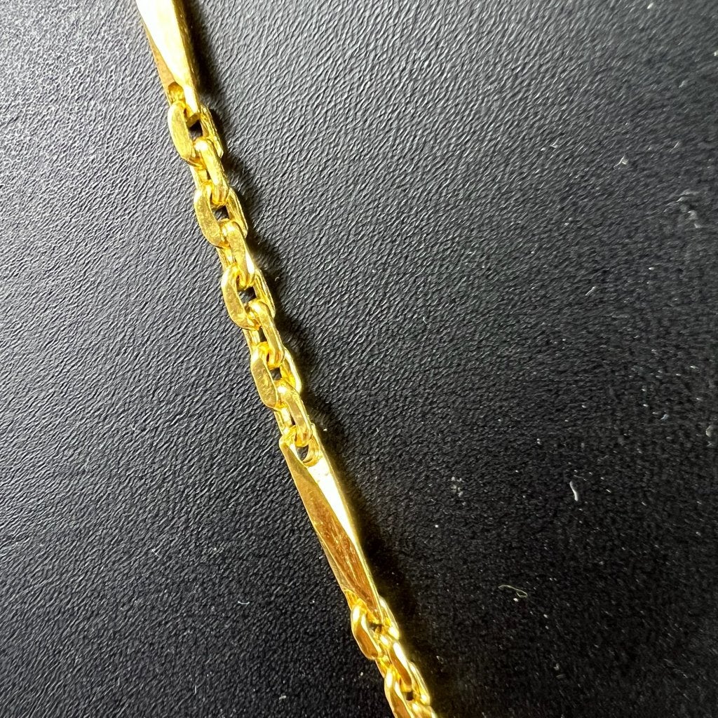 Gouden Ketting | 22k | 26,68g | ankerschakel |48,5cm| 416845, Ophalen of Verzenden, Gebruikt, Goud, Goud