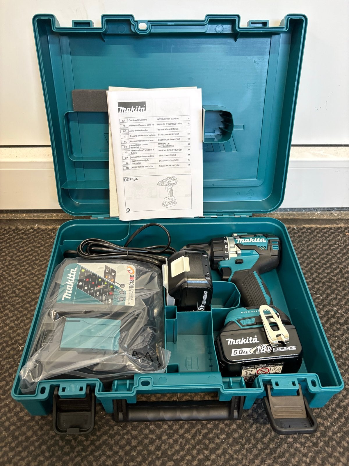 Makita DDF484RTE, Ophalen of Verzenden, Nieuw, Accuboormachine, Makita