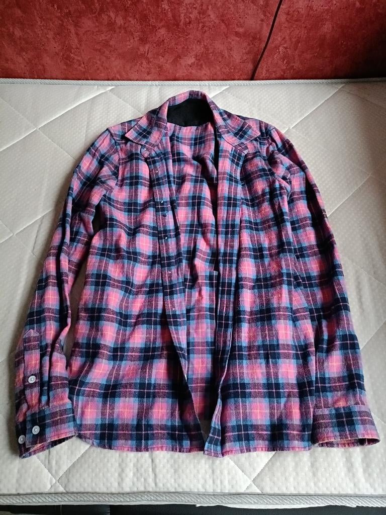 Geruite Blouse In Gold We Trust - Roze/Blauw/Zwart mt S, Ophalen of Verzenden, Gedragen, Roze