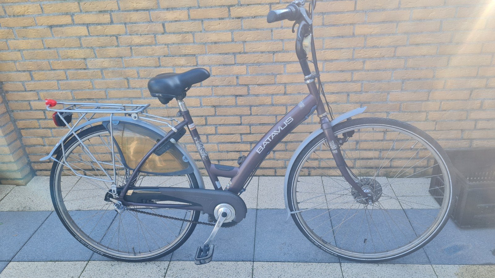 damesfiets, Fietsen en Brommers, Ophalen, Gebruikt, Batavus, Versnellingen