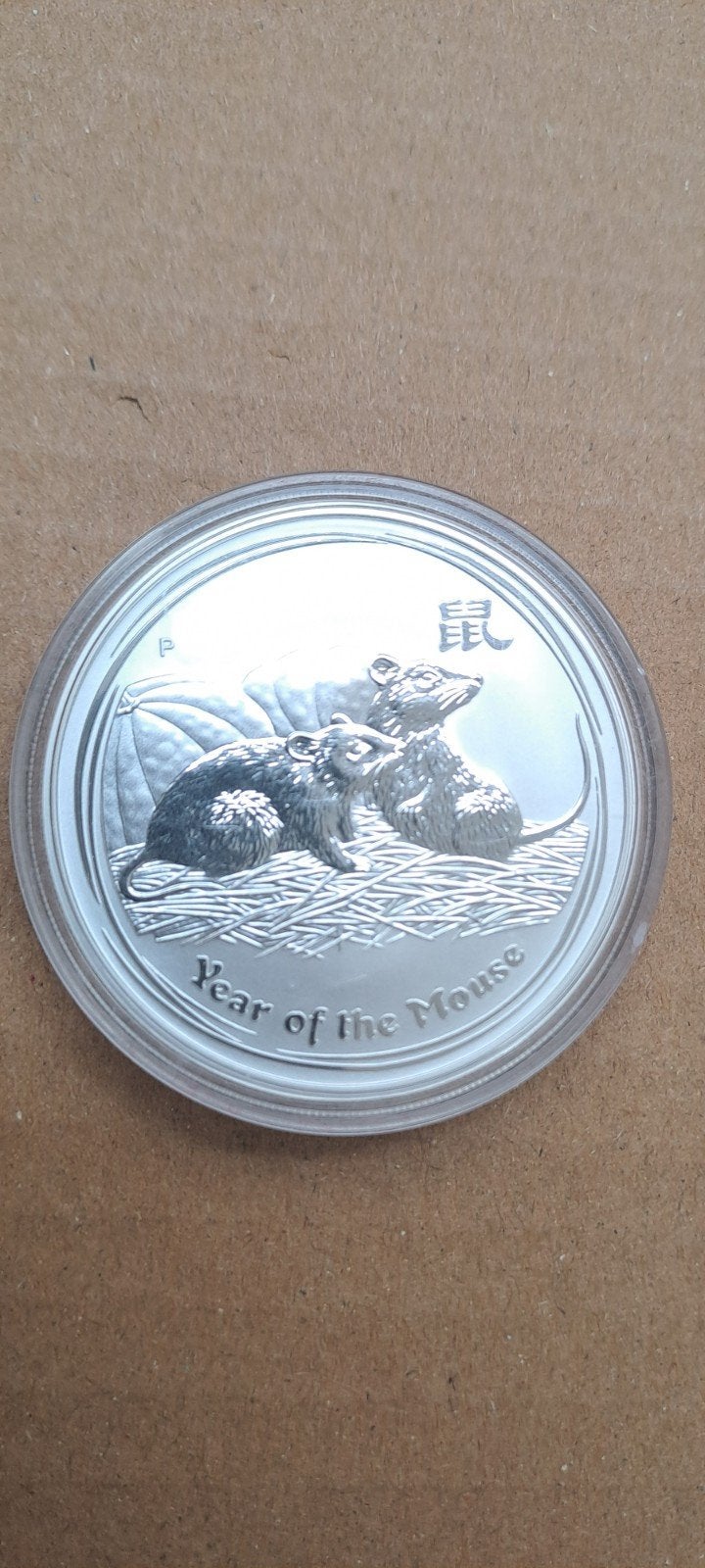 2008 Lunar 2 Zilveren Muis Munt 1oz, Ophalen of Verzenden, Losse munt, Zilver