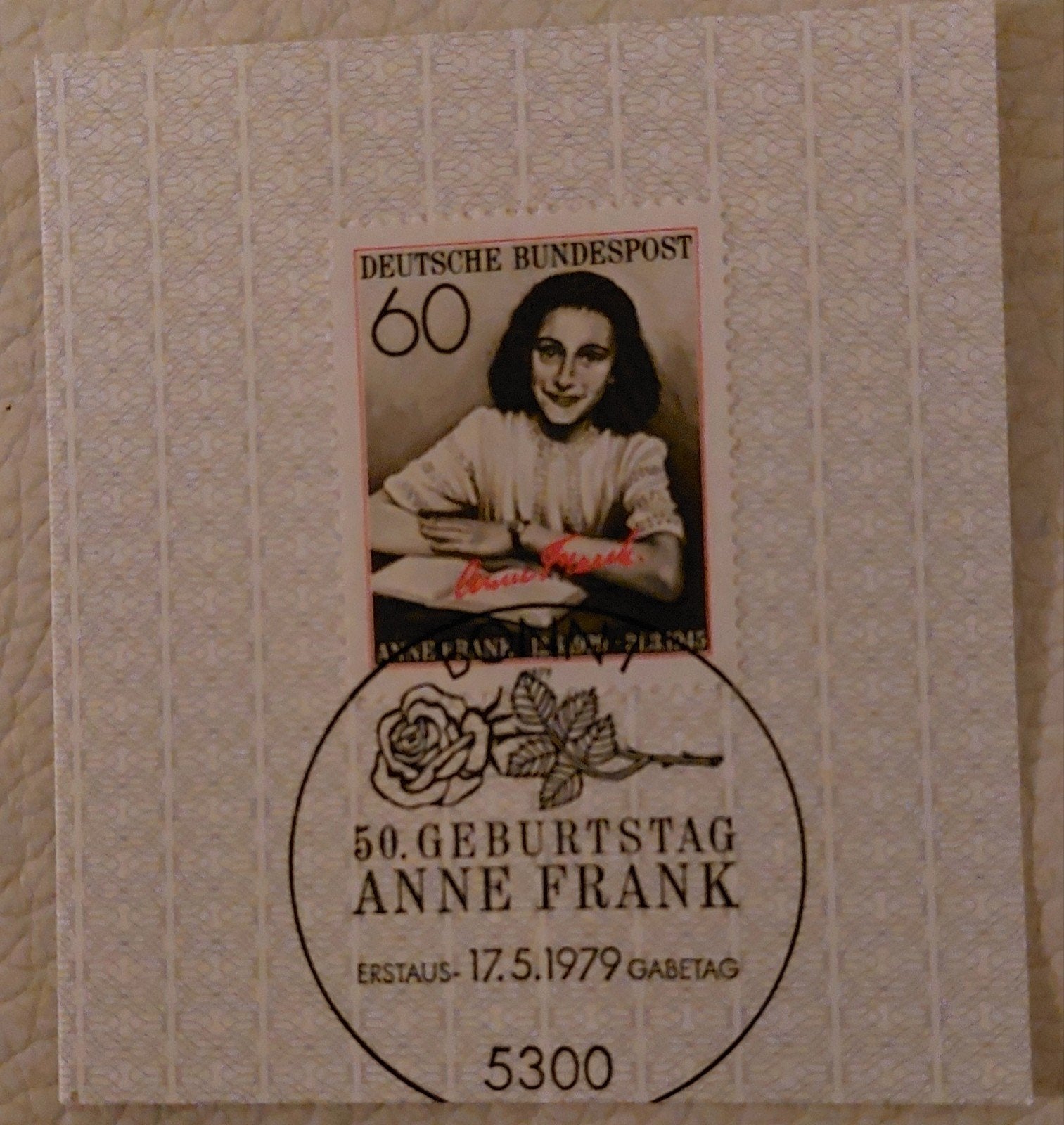Postzegel Anne Frank 50e Verjaardag - Deutsche Bundespost, Ophalen of Verzenden, BRD, Postfris