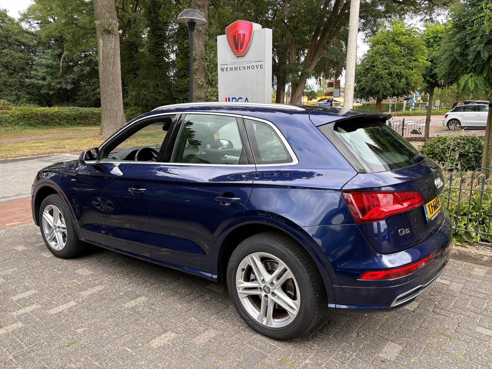 Audi Q5 2.0 TFSI quattro Sport S Line Edition (bj 2018), Auto's, Automaat, Gebruikt, 4 cilinders, Leder en Stof
