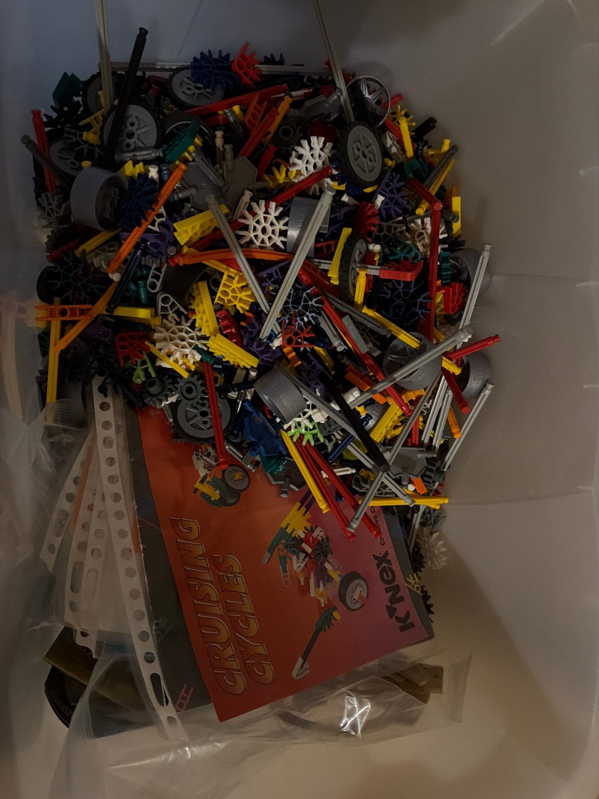 Grote partij K'nex bouwblokken met handleiding en meccano, Ophalen, Gebruikt, K'nex