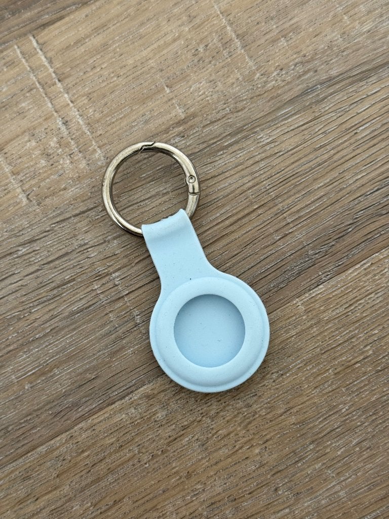 Nieuw licht blauw siliconen Airtag houder sleutelhanger ring, Ophalen of Verzenden, Nieuw, Overige typen