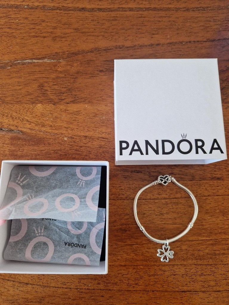 Armband met bedel van Pandora, niet gedragen, nieuw!, Ophalen, Met hanger, Nieuw, Zilver