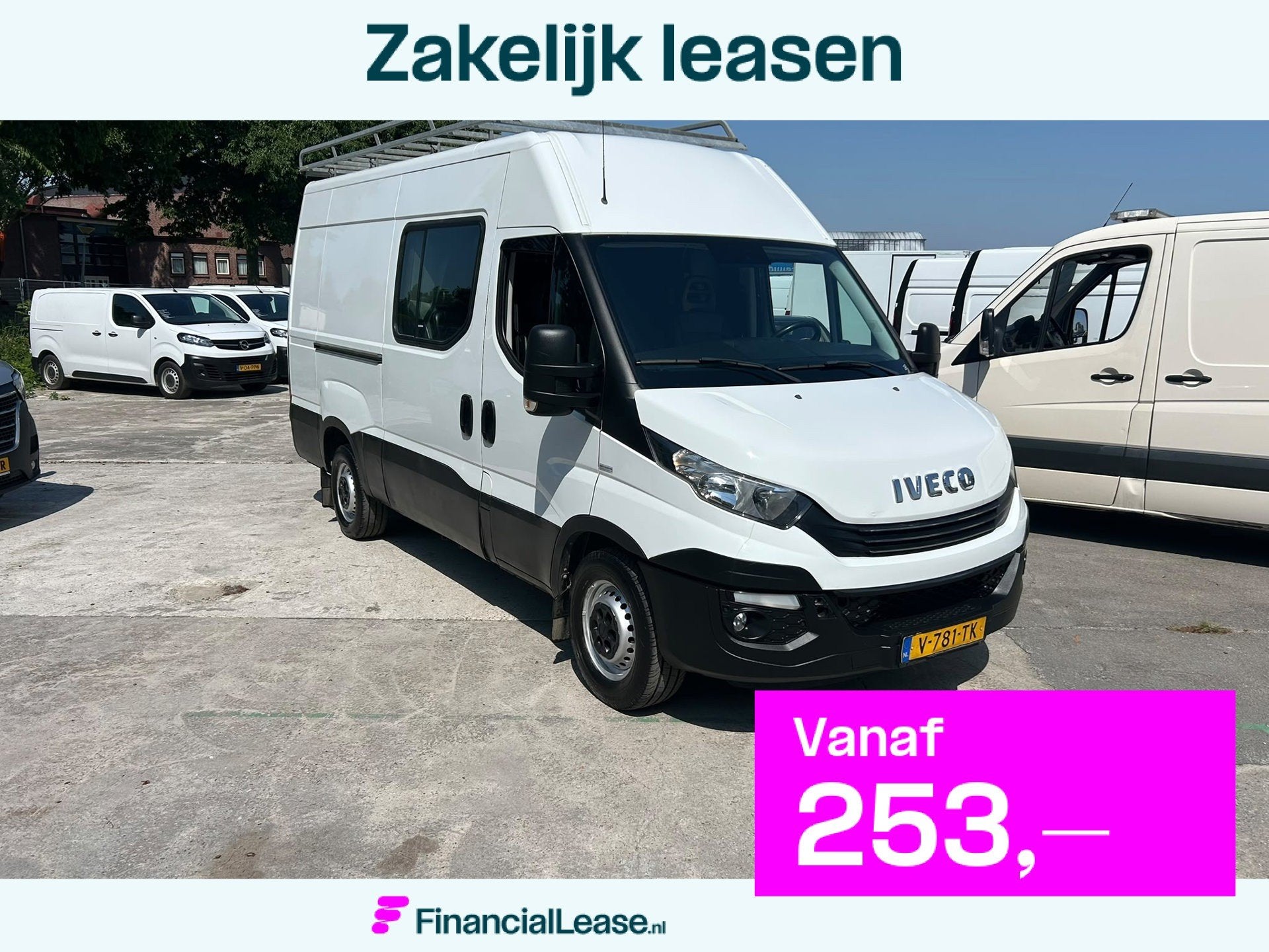 Iveco Daily 35S18V 3.0 352 H3 L dubb/cab/180/pk/euro/6, Automaat, Dealer onderhouden, Gebruikt, 4 cilinders