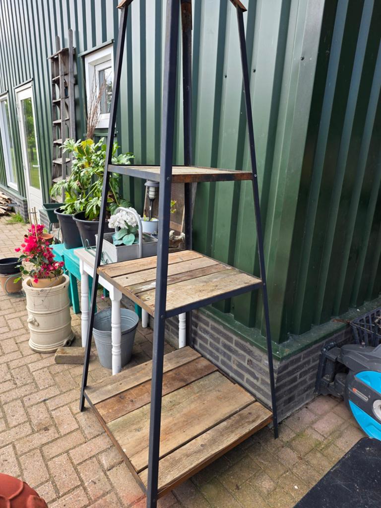 Ijzeren plantenzuil/tuindecoratie, Tuin en Terras, Ophalen