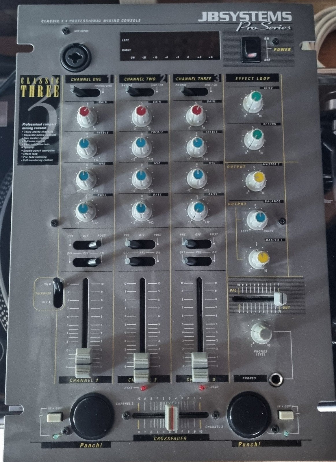 JB systems classic three pro mengpaneel, Muziek en Instrumenten, Ophalen of Verzenden, Gebruikt, Minder dan 5 kanalen