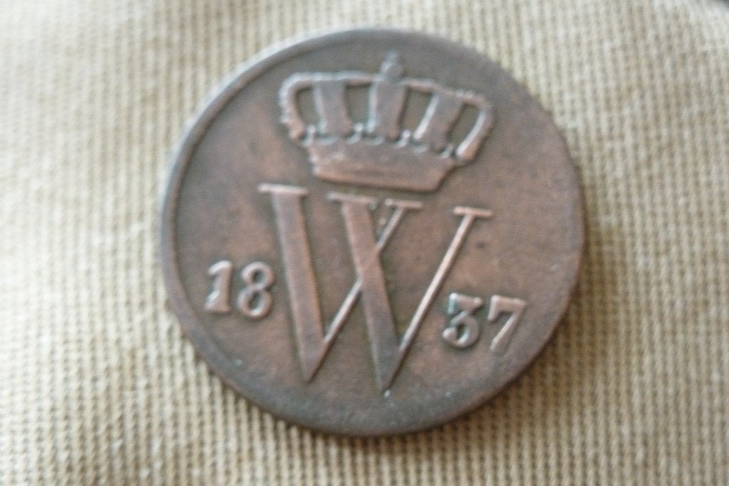 Willem 1 - oude 1 cent koper 1837 fr/fr+ (n 77, Postzegels en Munten, Ophalen of Verzenden, Koning Willem I, 1 cent, Losse munt