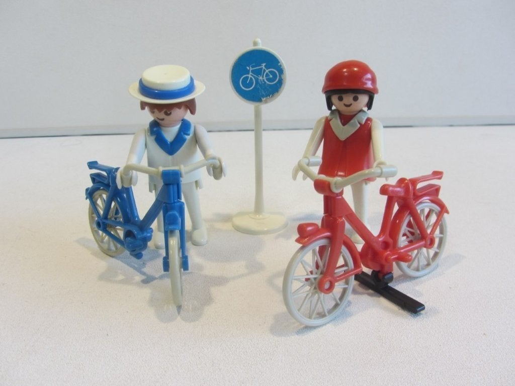 Playmobil vintage  2 fietsers – 3573, Ophalen of Verzenden, Gebruikt, Complete set