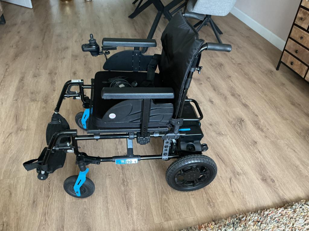 Elektrische rolstoel, Ophalen of Verzenden, Inklapbaar, Zo goed als nieuw, Elektrische rolstoel
