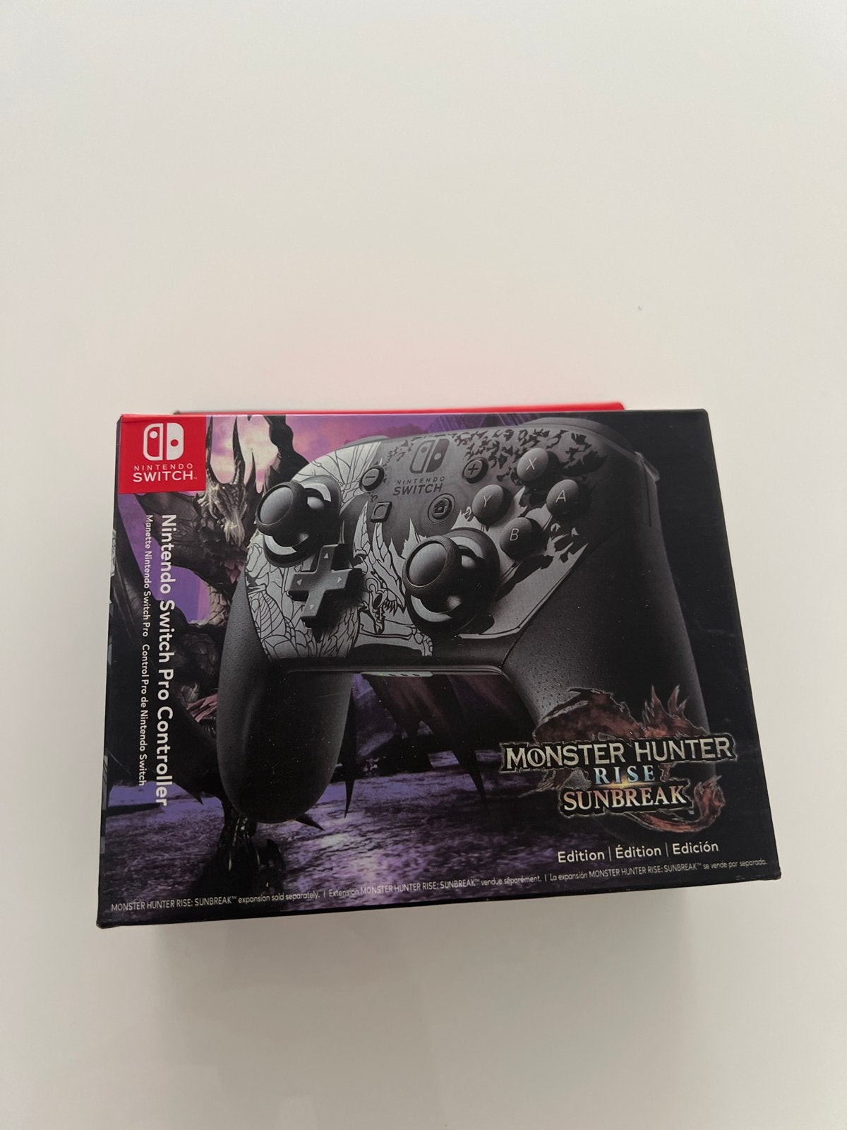 Nintendo Switch Pro Controller Monster Hunter Rise Sunbreak, Spelcomputers en Games, Ophalen of Verzenden, Nieuw, Met 1 controller