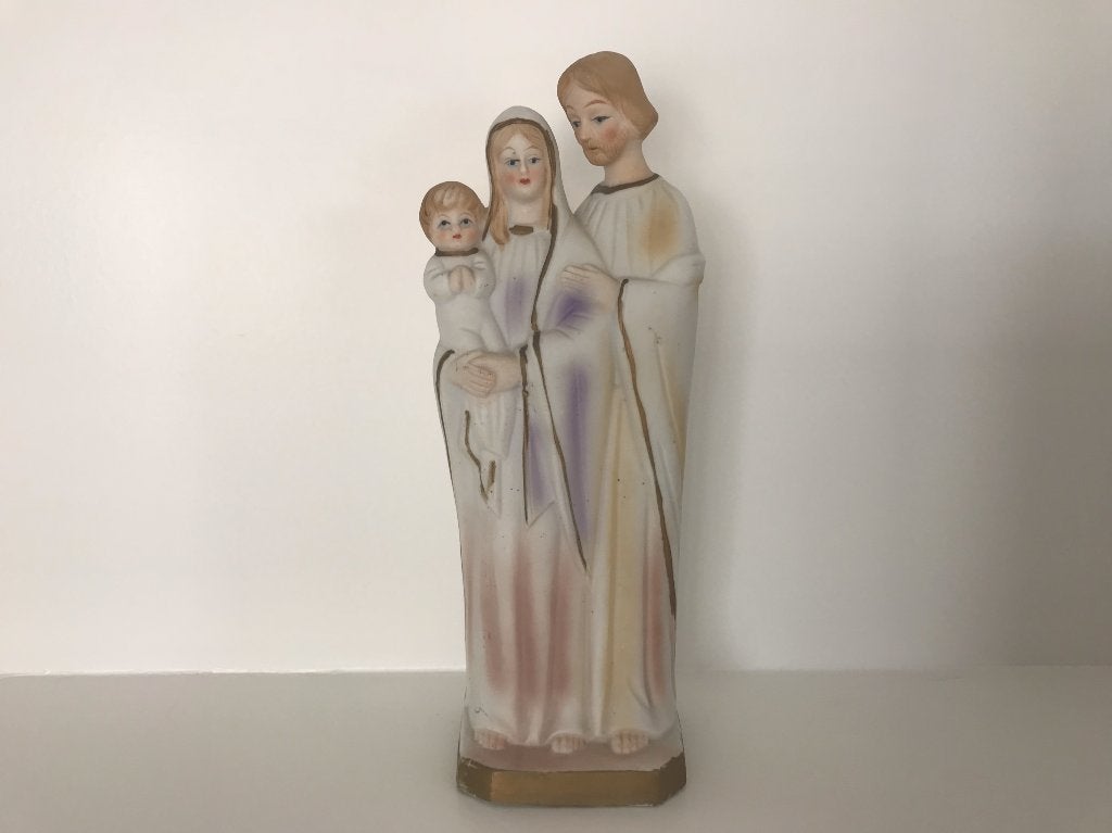 Beeld religie porselein Jozef Maria kindje Jezus, Antiek en Kunst, Ophalen of Verzenden