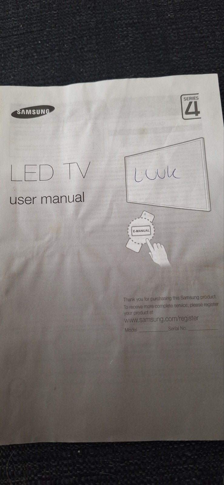 Samsung LED TV - Mooie staat, zilverkleurige poot, Ophalen, 50 Hz, Samsung, 100 cm of meer