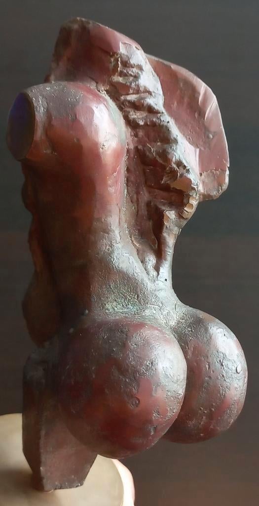 Abstract brons beeld "Vrouwentorso"–Rob Thalen 1954-2024, Ophalen of Verzenden, Brons