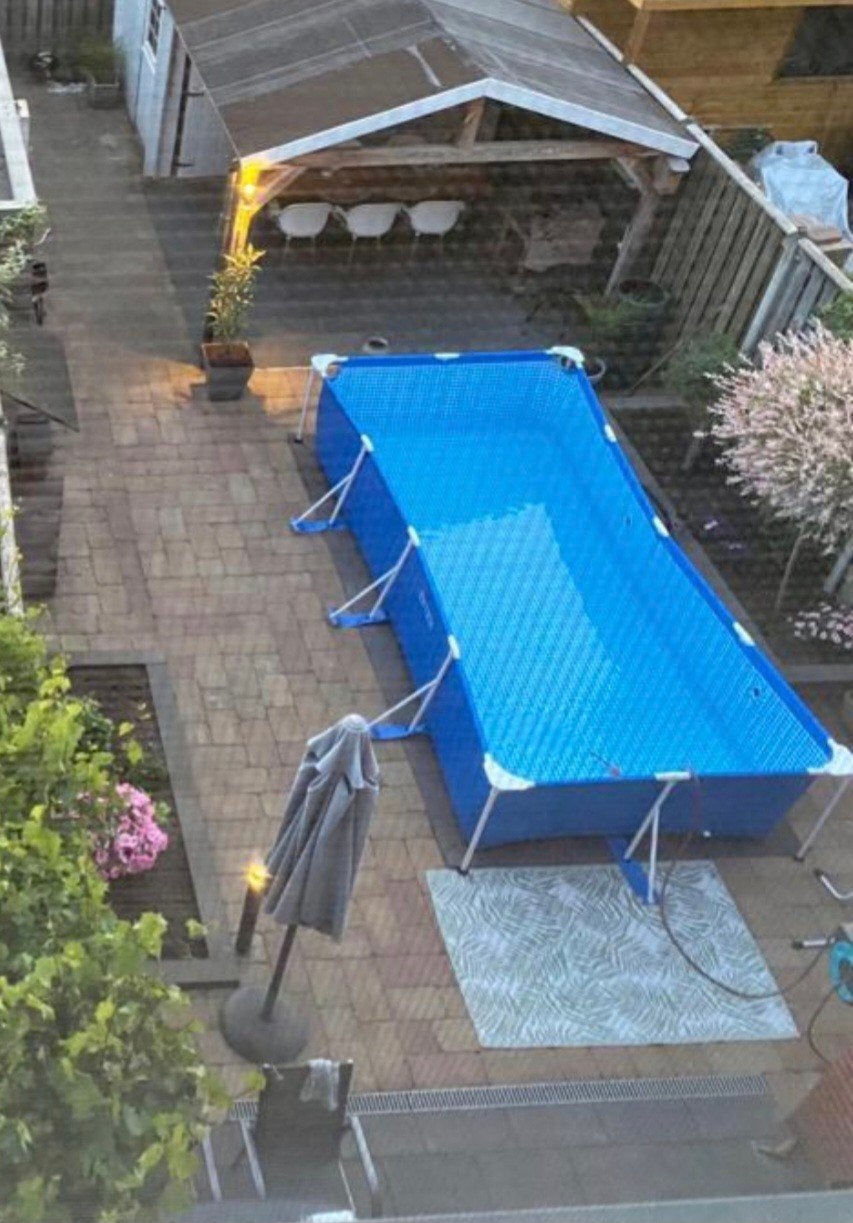 Intex zwembad 4,5x2,20, Ophalen, 200 tot 300 cm, Rechthoekig, Opzetzwembad