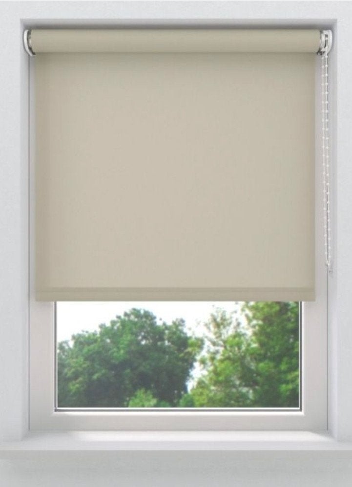NIEUW Rolgordijn Lichtdoorlatend Sand/beige -  170x190cm, Ophalen, Rolgordijn, Beige, In te korten