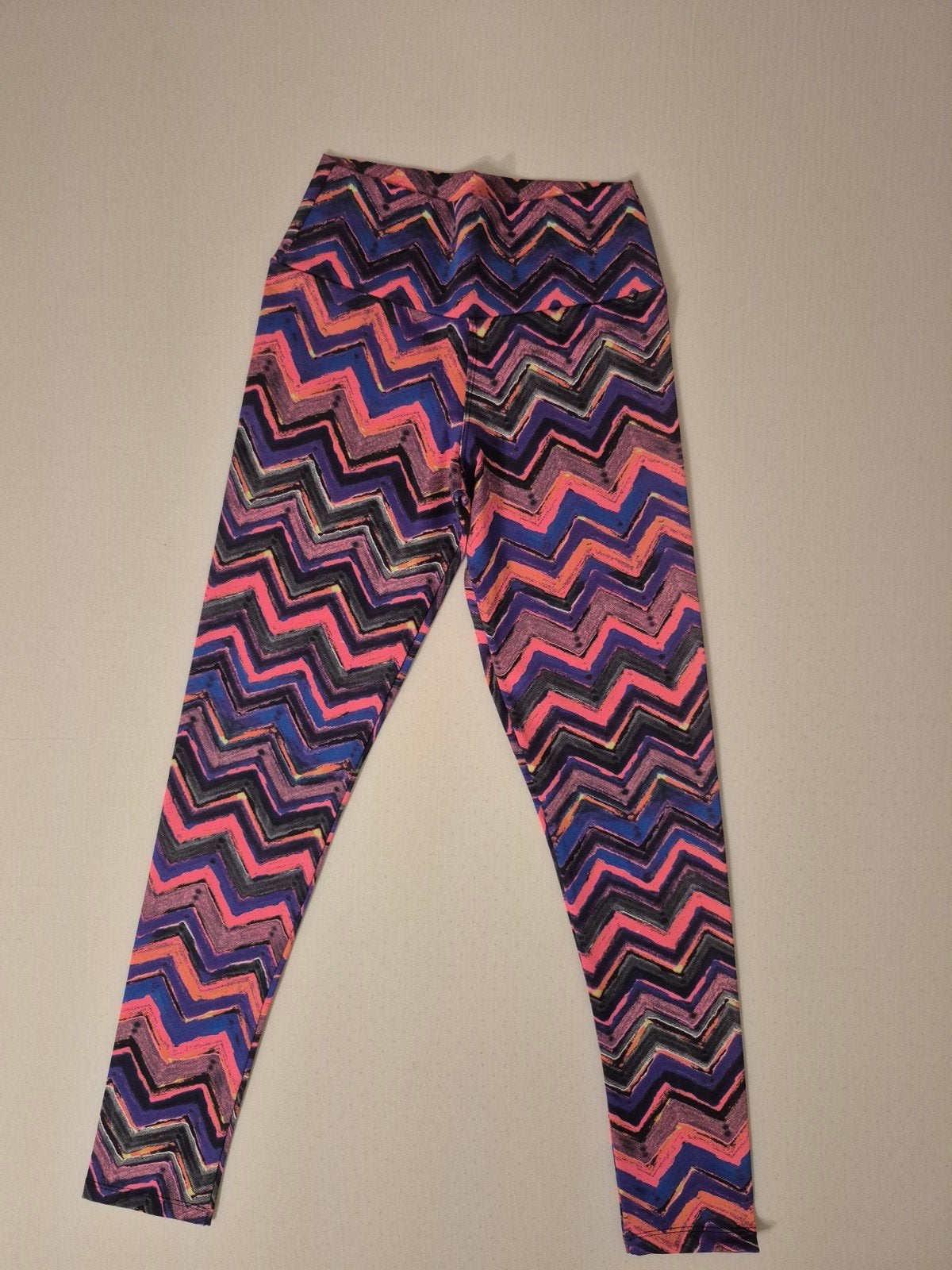 High Waist Chevron Legging XS/S Dames - Multicolor, Ophalen of Verzenden, Nieuw, Legging