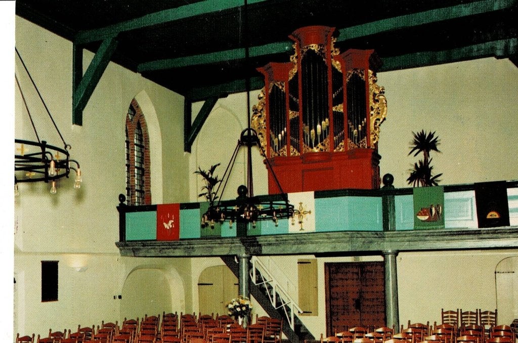 Westerbork, interieur Herv. Kerk, Ophalen of Verzenden, Ongelopen, Drenthe