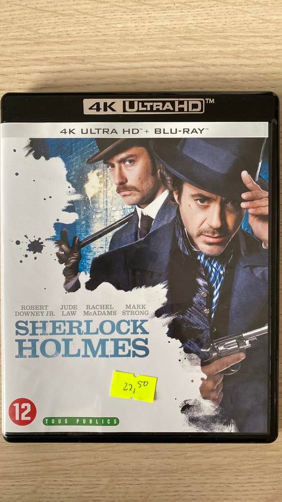 Sherlock holmes 4K blu ray NL versie, Ophalen of Verzenden, Zo goed als nieuw, Thrillers en Misdaad