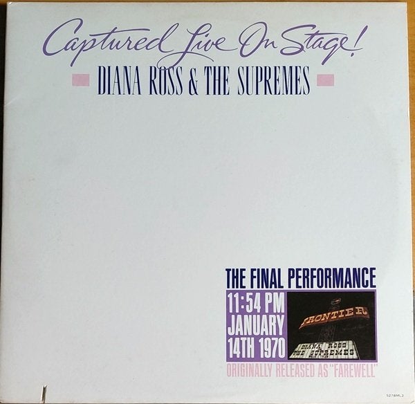 The Supremes - Captured Live On Stage !, Cd's en Dvd's, Ophalen of Verzenden, Zo goed als nieuw, Dubbel-LP, Soul