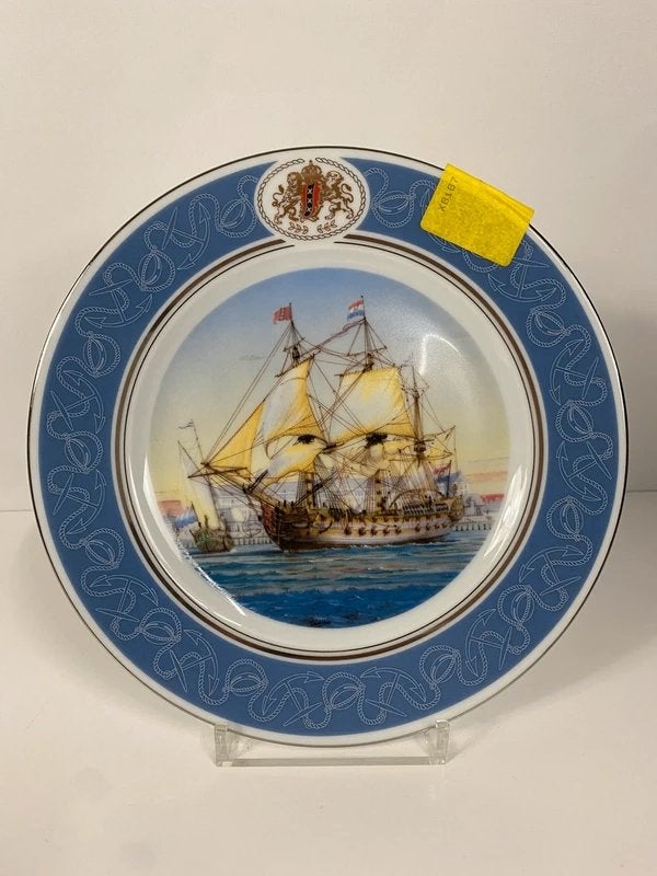 Het V.O.C. schip “Amsterdam” bord – Nederland, Gebruikt, Ophalen of Verzenden, Overige stijlen, Nvt