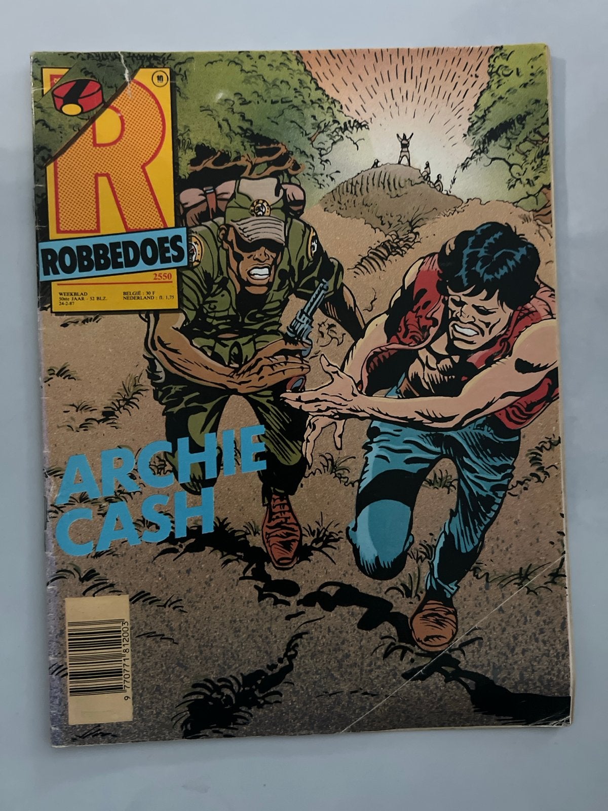 Robbedoes Weekblad 2550 - Archie Cash, Boeken, Eén stripboek, Ophalen of Verzenden, Gelezen
