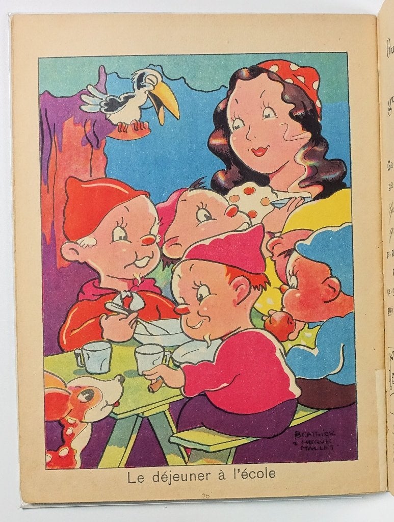 J’apprends à lire avec Blanche-Neige 1941 Sneeuwwitje ABC, Antiek en Kunst, Antiek | Boeken en Bijbels, Ophalen of Verzenden
