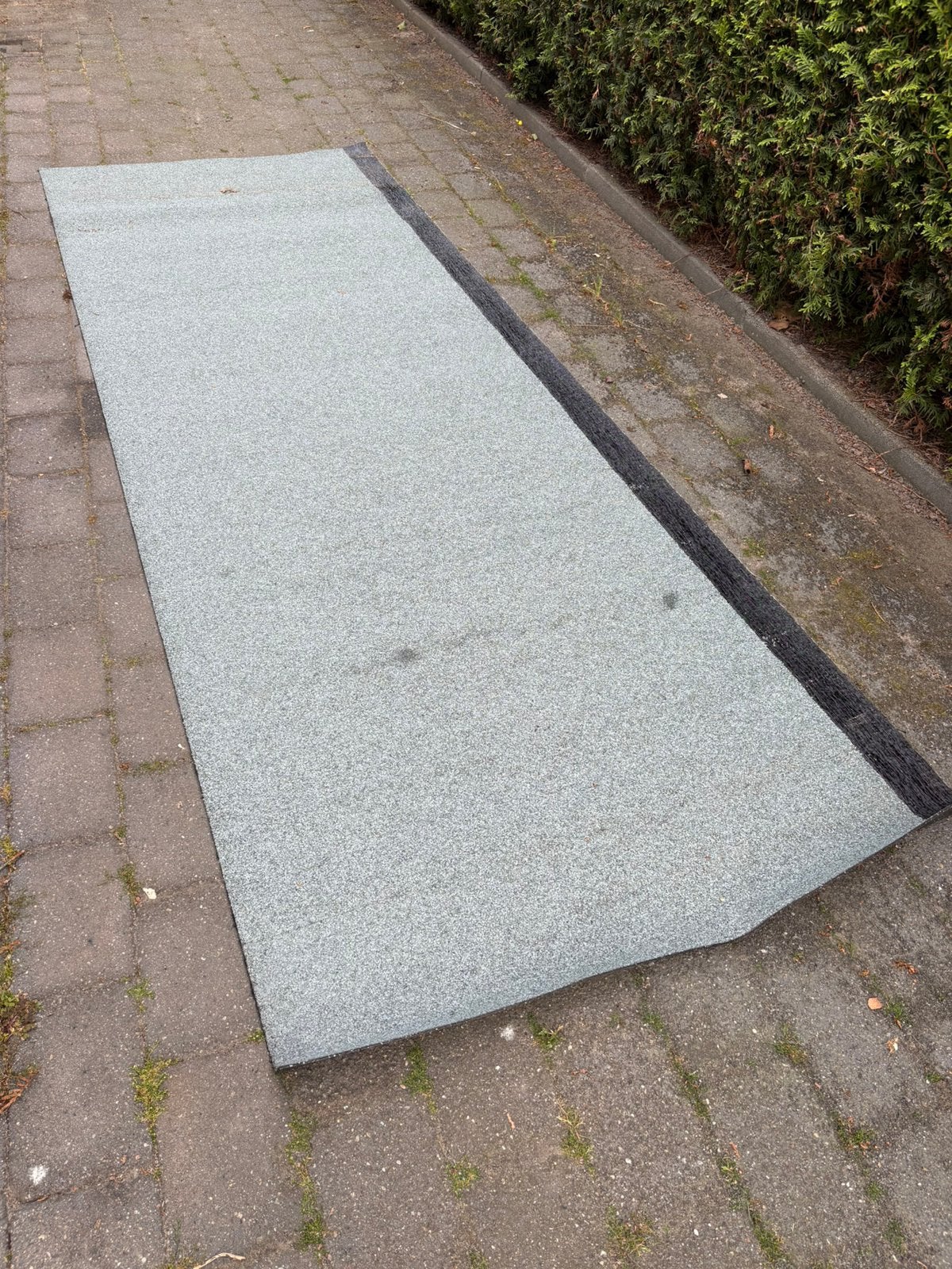 Bitumen brandrol met leisteen., Ophalen, Overige materialen, Zo goed als nieuw, Minder dan 5 m²