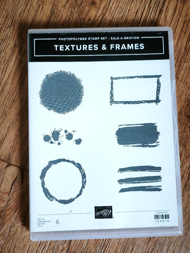 Stempels van Stampin'up Textures & frames, Hobby en Vrije tijd, Stempelen, Ophalen of Verzenden, Nieuw, Clearstamp