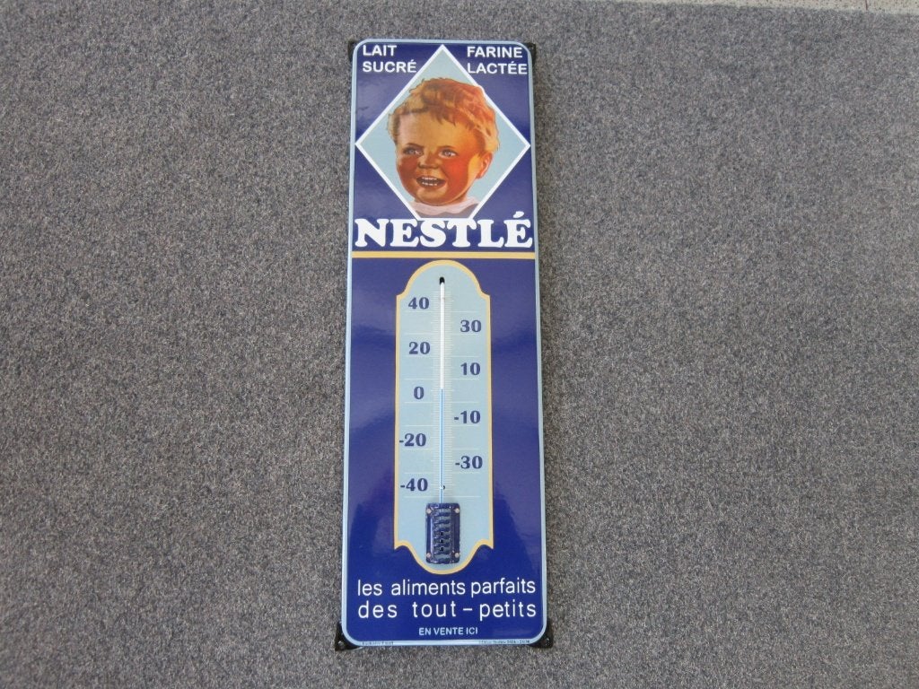 NESTLE EMAILLE RECLAMEBORD, Verzamelen, Ophalen, Zo goed als nieuw, Reclamebord