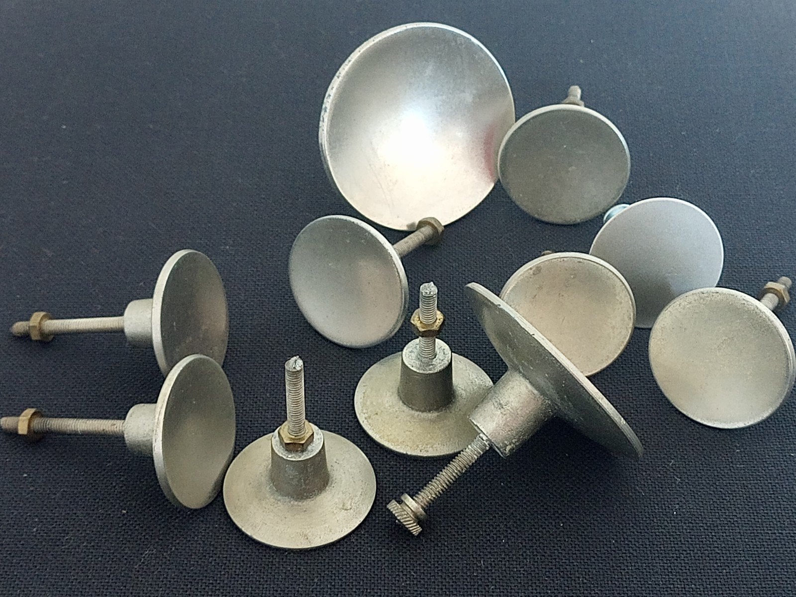 Vintage meubel/kast/ladeknoppen, 2 maten, 11 stuks totaal, Ophalen of Verzenden