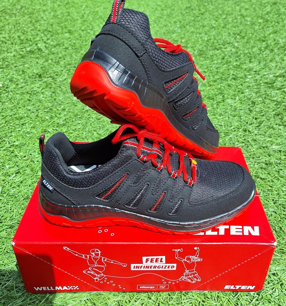 Nieuwe Elten Werkschoenen Maat 41 Zwart-Rood Unisex, Kleding | Dames, Schoenen, Elten, Zwart, Nieuw, Ophalen of Verzenden
