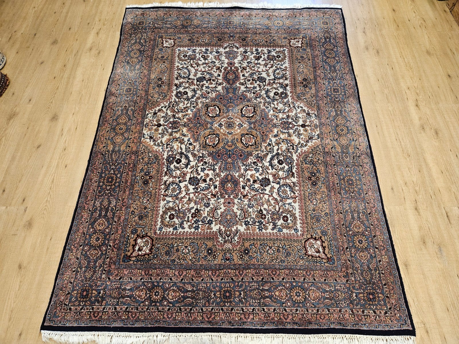 Vintage handgeknoopt oosters tapijt kirman 230x160, Info@SlatsAntiek.nl, Tweedehands, 150 tot 200 cm, 200 cm of meer