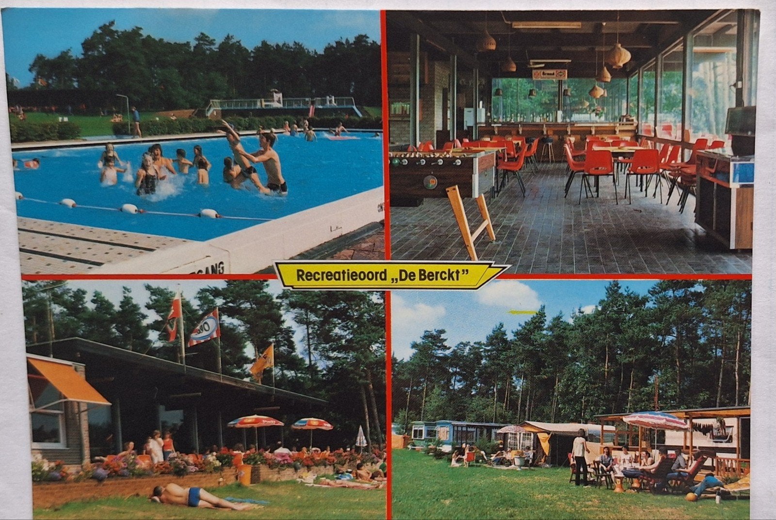 Oude ansichtkaart Recreatieoord De Berckt Baarlo, Ophalen of Verzenden, 1960 tot 1980, Gelopen, Limburg
